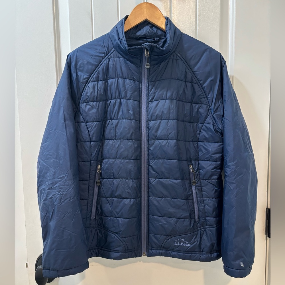 L.L. Bean Women's Navy Quilted Puffer Jacket
